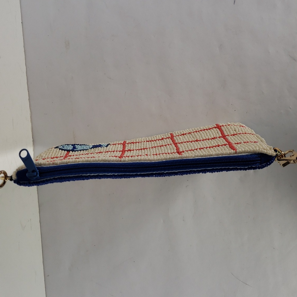 NWT INK + ALLOY LEILA SARDINE SEED BEAD CLUTCH CROSSBODY BAG PURSE - Picture 7 of 16